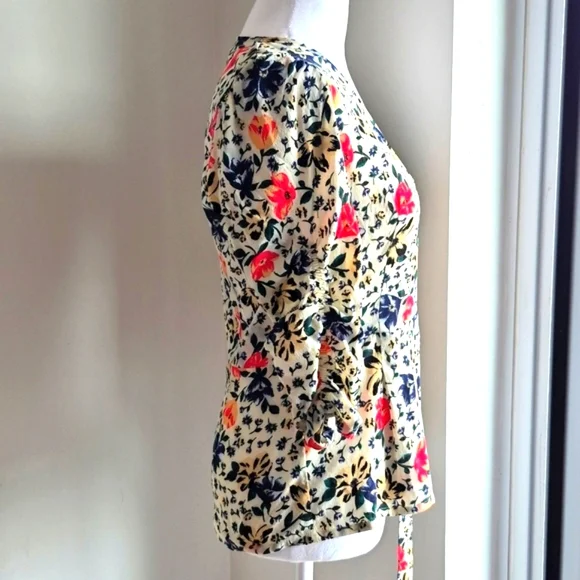 ba&sh Paco Wrap Top In Ecru Size Small - Picture 5 of 7